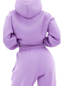 Tenue deux pièces de haute qualité pour femmes, pull à manches longues avec capuche, pantalon Long, ensemble de survêtement avec poches - Product Image 2