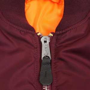 เสื้อแจ็กเก็ตบอมเบอร์ทีมตัวแทนของผู้ชายหนังแกะคุณภาพดีเยี่ยม - Product Image 4