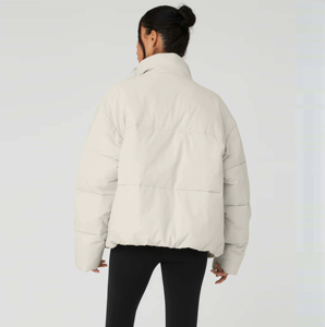 Veste en coton à capuche personnalisée en usine Manteau d'hiver décontracté pour femmes en polyester imperméable polyvalent pour l'extérieur - Product Image 3