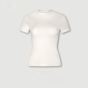 Magliette da <span class=keywords><strong>Donna</strong></span> Personalizzabili con Logo, Alta Elasticità, Slim Fit, in <span class=keywords><strong>Cotone</strong></span> e Spandex, Vendita all'Ingrosso - Product Image 1
