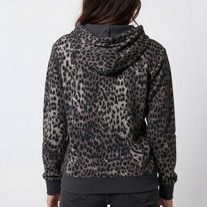 Sudaderas con Capucha para Mujer al por Mayor, Nuevo Estilo, Venta en Línea, Diseña Tu Propio Logotipo, Sudaderas Transpirables con Estampado de Leopardo para Mujer - Product Image 2