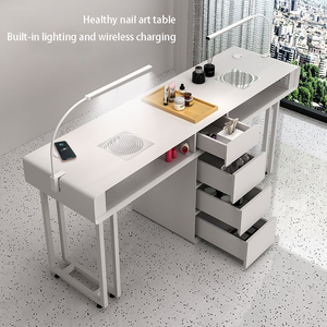 <span class=keywords><strong>Table</strong></span> de manucure professionnelle avec aspiration, vente en gros usine, taille et couleur personnalisables - Product Image 4