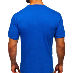 Mode imprimé été T-Shirt décontracté col rond haut ample porter garçon hommes à manches courtes coton T-Shirt pour hommes - Product Image 3