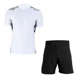 Unisex Full Sleeve Jiu Jitsu Rash Guard Sets Heat-Transfer Printed Breathable Compression Quick Dry Eco-Friendly Anti-UV - Product Image 2