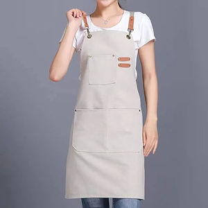 Tablier de barbecue de restaurant de cuisine unisexe de couleur personnalisée Tablier en toile de coiffeur en jean pour salon - Product Image 4