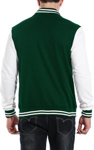 Custom Wholesale Print Logo Blank Plain Polyester Boys Bomber Baseball Varsity <b>Jacket</b> for Men - Product Image 3