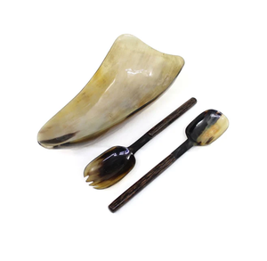 Bol en corne de buffle pour ustensiles de cuisine Bol en corne profonde pour taille personnalisée et moyenne Toutes les tailles de bol - Product Image 2