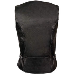 Chaleco de Cuero Genuino para Mujer con Logotipo Personalizado 2026, Cuello en V, Sin Mangas, Resistente al Viento e Impermeable, con Cierre para Invierno - Product Image 3