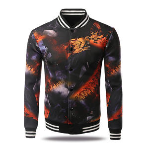 Veste de sublimation personnalisée en coton et polyester unisexe pour femmes ou hommes, respirante, prix bas, vente en gros, mode décontractée unisexe, baseball - Product Image 3