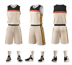 Conjunto de camiseta y pantalones cortos de baloncesto, ropa deportiva atlética ligera, transpirable y de secado rápido para hombres, práctica de equipo, competición - Product Image 6