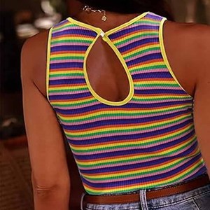 Débardeurs de couleur personnalisée Workout Fitness débardeurs pour femmes coton Spandex fabriqué par Dressports - Product Image 6
