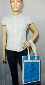 Sacs à provisions en jute de la meilleure qualité dernière conception avec motif uni logo personnalisé pour cadeau promotionnel et prix compétitif - Product Image 3