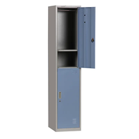 Armoire de casier en métal en acier avec 2 portes pour le stockage commercial de vêtements de gymnase
