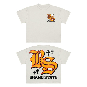 Camiseta estampada personalizable lavada con ácido Boxfit para mujer ropa de calle holgada de algodón con cuello redondo de estilo Vintage con stock Edgy Touch - Product Image 5