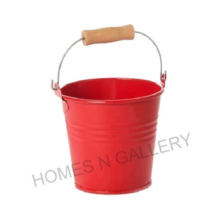 Amazing Galvanized <b>Tin</b> Home Decorative Metal Flower Pail <b>Bucket</b> Planter Pots Made in India for Garden Application - Product Image 2