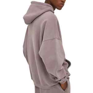 Sweat-shirt à capuche d'hiver avec logo personnalisé pour hommes, respirant, séchage rapide, coton/polyester, polaire, Streetwear, décontracté et chaud - Product Image 2