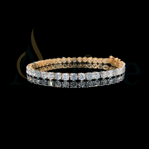 Amazing New Tennis <b>Women</b> Bracelet With 925 Sterling <b>Silver</b> and Round Brilliant Cut Moissanite Diamonds and VVS Clarity - Product Image 1