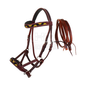 บังเหียนม้าพีวีซีสำหรับขี่ม้าปรับได้แฟชั่นหรูหรากันน้ำแบบตะวันตก - Product Image 1