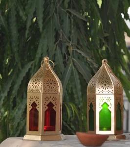 Moroccan Shaped Lanterns for Weddings & Festivals for Diwali <b>Temple</b> Decorative Cage Candle Holder Wedding Decorations - Product Image 4