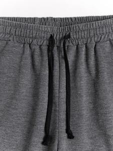 Joggers de lana de otoño para hombre, ropa de calle sólida, pantalones de chándal, pantalones de chándal informales - Product Image 4