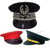 Gorra de capitán adulto Stain Yacht Boat Ceremonial Sailor Sea Marine Ceremonial Visor Cap Hat