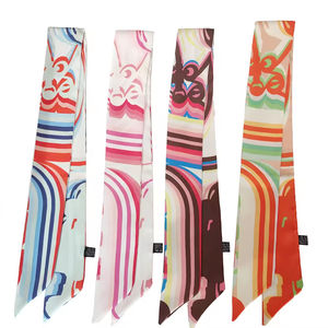 Women Digital Printing Satin Pure <b>Silk</b> <b>Scarf</b> 90*90 cm Hair <b>square</b> Polyester Ethicon <b>Scarves</b> Ladies Wholesale Rate OEM - Product Image 2