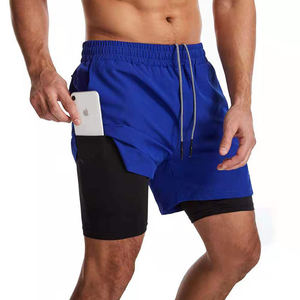 Breathable Lightweight Men's High Street Style Solid Pattern Training Shorts Eco-Friendly Fabric OEM Customizable <b>Elastic</b> Waist - Product Image 2