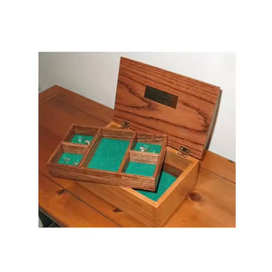 Boîte à bijoux en bois Excellente qualité Boîte de rangement faite à la main Boîte décorative élégante classique par artisanat croissant - Product Image 1