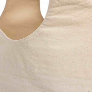 Stow-N-Go Organic Cotton Tote <b>Bag</b> Eco-Friendly Daily Use <b>Long</b> Rope Handle Screen Printing Letter Pattern for Advertising Gifts - Product Image 6