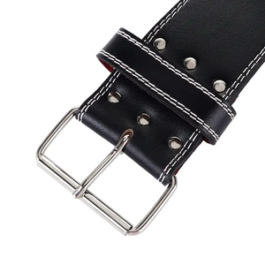 Cinturón de Levantamiento de Pesas Profesional de Cuero Genuino de 10mm/13mm, Cinturón de Alta Resistencia de Una Sola Hebilla para Entrenamiento en Gimnasio - Product Image 6