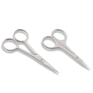 Tijeras de Precisión para Bigote y Uñas de Acero Inoxidable OEM, Tijeras para Recortar Barba, Vello Facial y Cutículas - Product Image 5