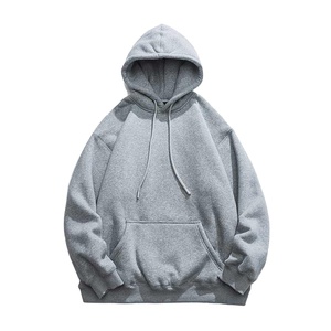 Tissu pour sweat à capuche uni en polyester/coton, molleton/polaire française, coupe classique, unisexe, épais, séchage rapide, respirant, pour l'hiver - Product Image 1