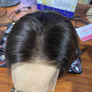 Prix de gros Perruques de qualité supérieure dans les extensions de cheveux Perruques fontales en dentelle Cheveux super raides 100% Cheveux bruts vietnamiens - Product Image 4
