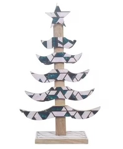 Ornement de sapin de Noël moderne en métal de haute qualité pour la décoration des fêtes et cadeau de Nouvel An écologique - Product Image 2
