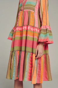 ชุดเดรสสั้นคอวีแขนยาวสำหรับผู้หญิงชุดเดรสสั้นสำหรับใส่ไปนอกบ้านหรือโอกาสพิเศษใหม่ฤดูร้อน - Product Image 3