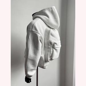 Heavyweight Winter Tracksuit Manufacturer Oversized Half Zip Hoodie Custom Sweatsuits with Plain Dyed Polyester/Cotton Logo - Product Image 3