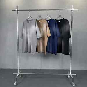 เสื้อยืดแขนสั้นพิมพ์ลายแนวสตรีทสำหรับผู้ชายเสื้อยืดโอเวอร์ไซส์สไตล์วินเทจ - Product Image 1