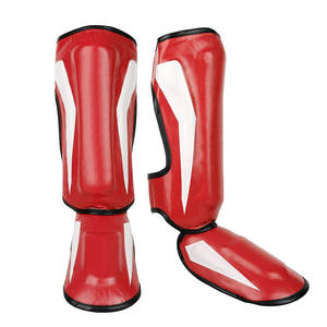 Protectores de Espinilleras de PU de Alta Calidad, Duraderos y Personalizados para Entrenamiento Profesional, Nuevo Producto para Entrenamiento de Boxeo - Product Image 1