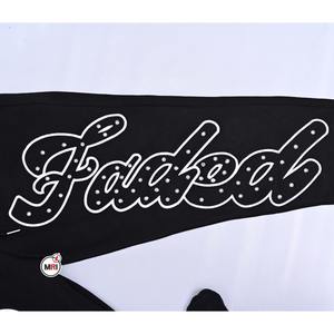 Pantalon de survêtement personnalisé de haute qualité Pantalon de jogging style baggy Broderie en strass Conception personnalisée Pantalon scintillant - Product Image 3