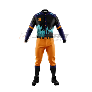 Nouveau 2025 ensemble d'uniformes de baseball sublimés personnalisés avec maillot et pantalon en tissu respirant évacuant l'humidité, parfait pour la vente - Product Image 4