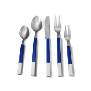 Ensemble de 3 couverts en acier inoxydable idéal pour les ustensiles de cuisine de table, les cafés, les couverts plaqués couleur argent, les poignées de luxe - Product Image 5