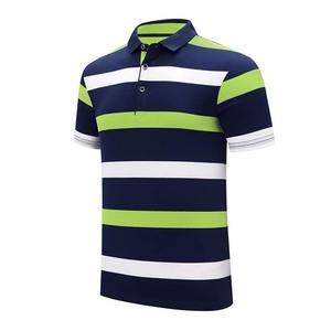 Camiseta Polo Clásica a Rayas para Hombre, Verano 2026, Algodón, Manga Corta, Bordada, Informal de Negocios, Venta al por Mayor - Product Image 1