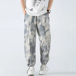 Pantalon de survêtement baggy de coupe décontractée produit de qualité supérieure sur mesure, joggeurs en molleton de coton durables pour hommes - Product Image 3