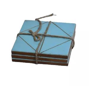 Dessous de verre joints en bois de manguier à conception en résine à petit budget ensembles de tapis et tampons élégants de haute qualité --- le meilleur choix d'Europe - Product Image 6