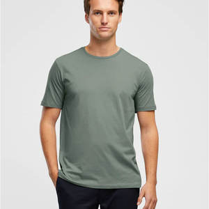 Camiseta de Manga Corta con Cuello Redondo de Algodón para Hombre - Product Image 3