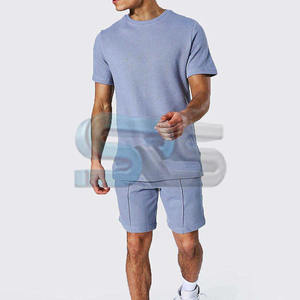 Contrast Color Custom Logo <b>Men's</b> <b>T</b>-<b>Shirt</b> And Shorts Set Summer Fashion Streetwear Cotton Outfit Wholesale Gym Short Sets - Product Image 1
