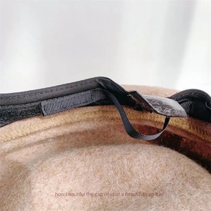 Béret en feutre de laine rétro français pour femmes, couleurs unies, chaud pour l'automne et l'hiver, bonnet pour femme - Product Image 5