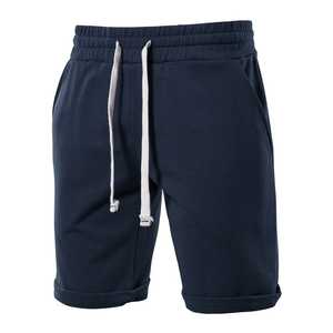 Novedad de 2024, pantalones cortos para hombre, pantalones cortos de lana de algodón de tela personalizada, pantalones cortos de chándal con bolsillo oculto para hombre con cordón - Product Image 6