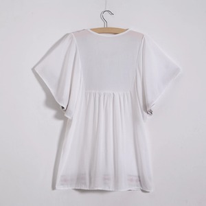 Hàng Mới Về Áo Cánh Nữ Thêu 100% Cotton Chất Lượng Cao Áo Dáng Dài Thêu Máy - Product Image 2