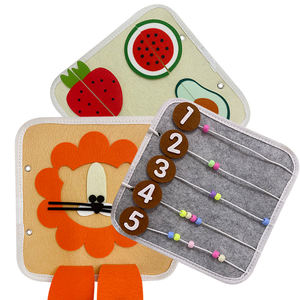 Livres d'activités en feutre éducatifs pour bébés, unisexes, Montessori, pour tout-petits, enfants, jouets en gros avec couleur et taille personnalisées - Product Image 2